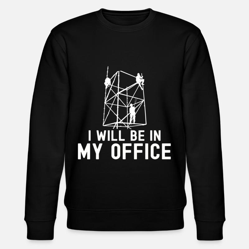 Scaffolding builder Tshirt - Stanley/Stella CHANGER Unisex Organic Sweatshirt - black