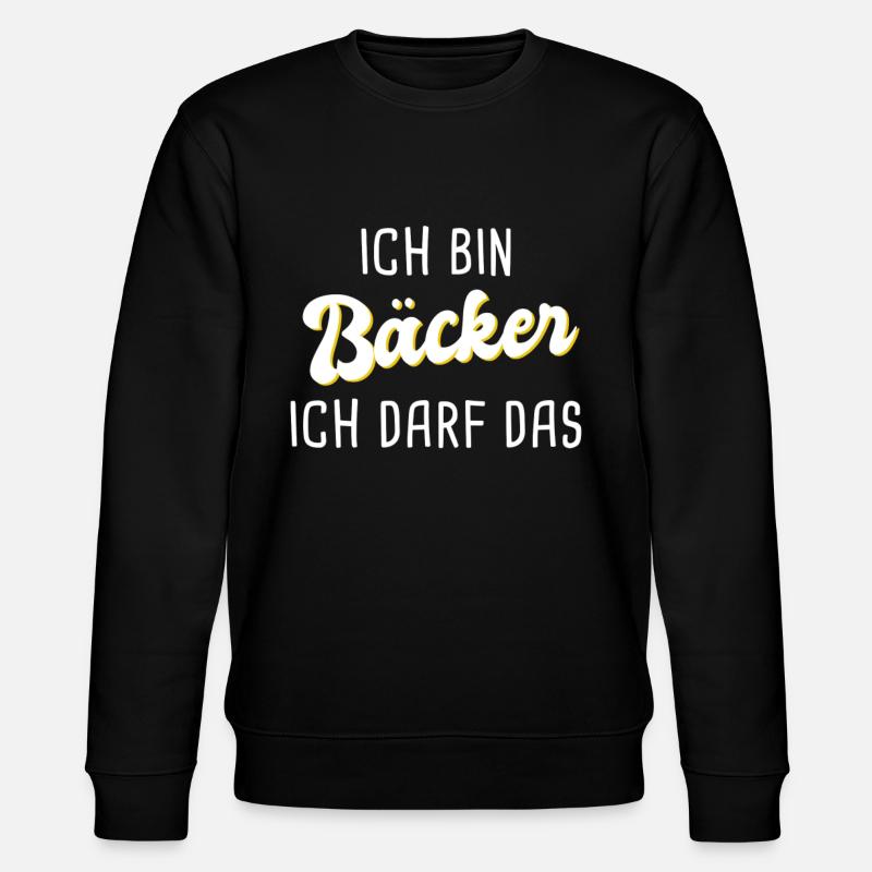 Bäcker - Stanley/Stella Unisex Bio-Sweatshirt CHANGER  - Schwarz