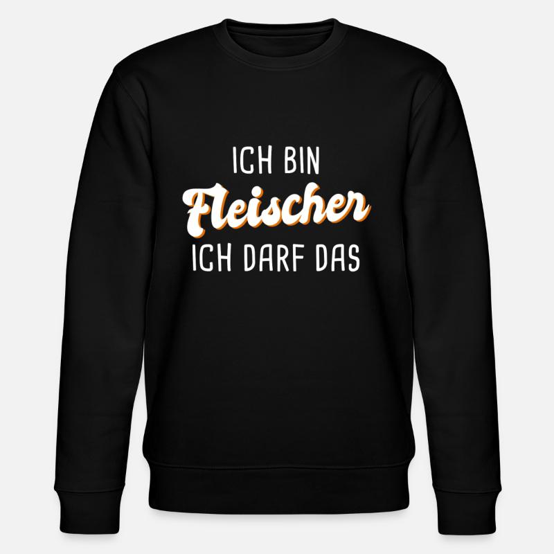 Fleischer - Stanley/Stella Unisex Bio-Sweatshirt CHANGER  - Schwarz