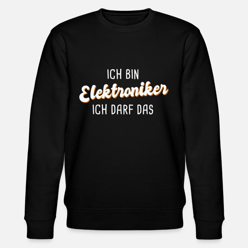 Elektroniker - Stanley/Stella Unisex Bio-Sweatshirt CHANGER  - Schwarz