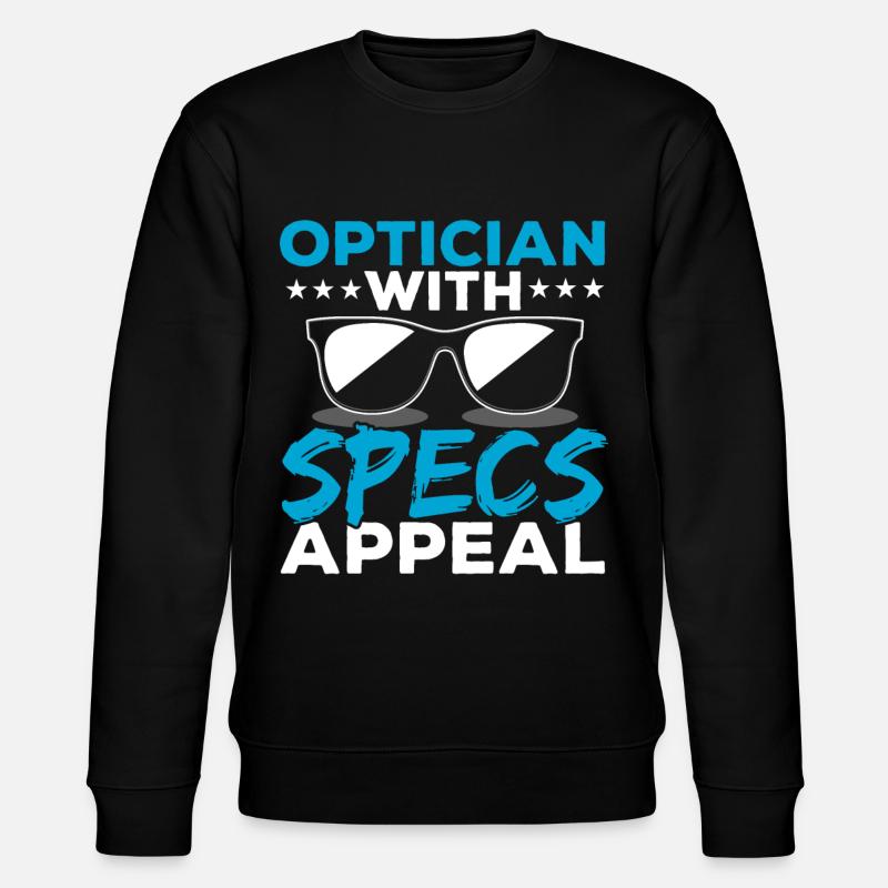 Optician with lenses Attractiveness Optometry - Stanley/Stella CHANGER Unisex Organic Sweatshirt - black