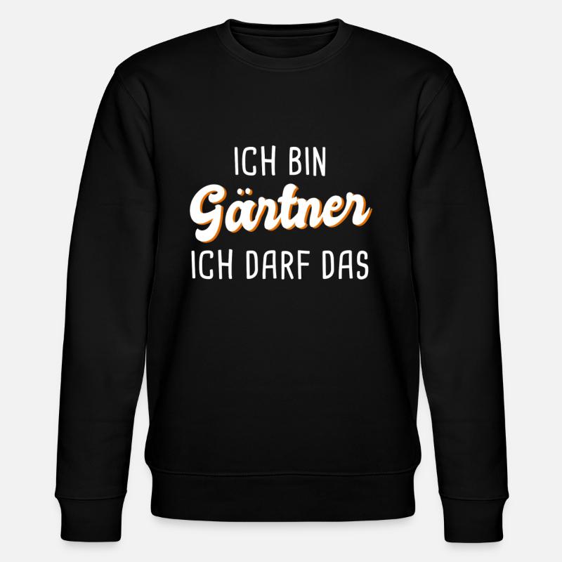 Gärtner - Stanley/Stella Unisex Bio-Sweatshirt CHANGER  - Schwarz