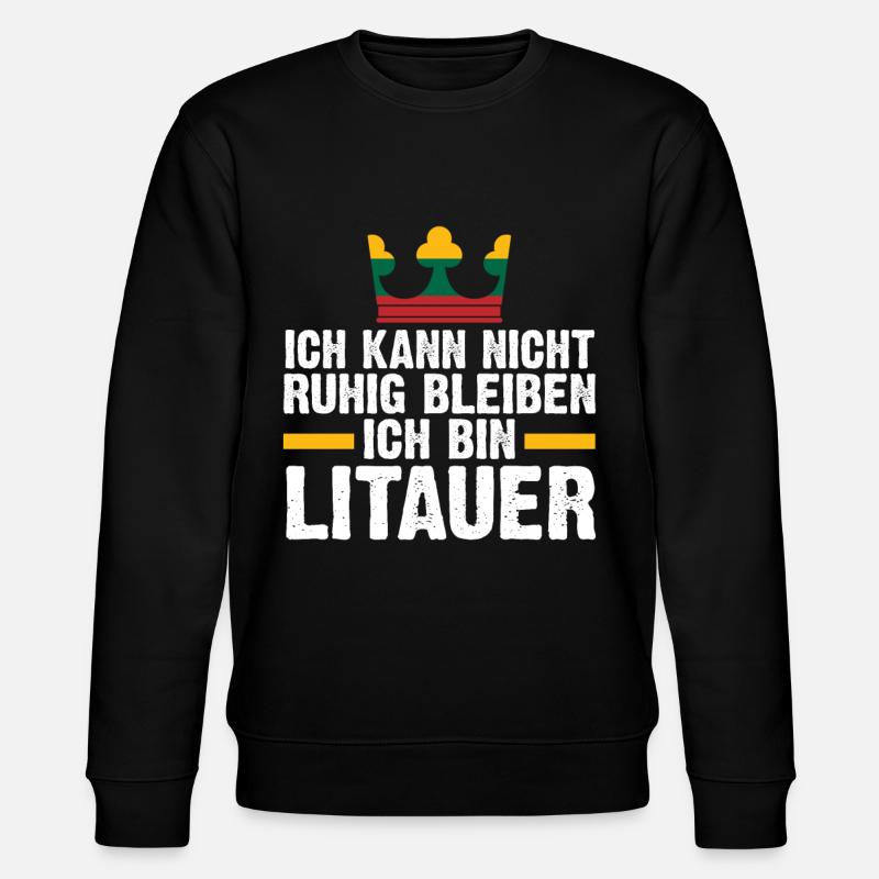Litauen Litauer Litauisches - Stanley/Stella Unisex Bio-Sweatshirt CHANGER  - Schwarz