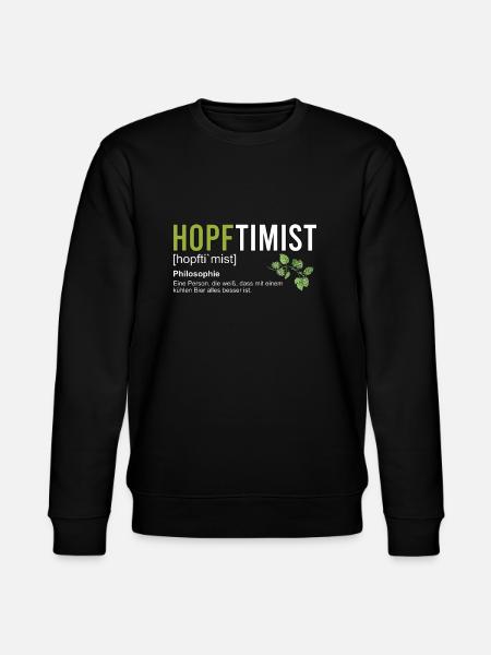 Hopftimist - Stanley/Stella Unisex Bio-Sweatshirt CHANGER - Schwarz