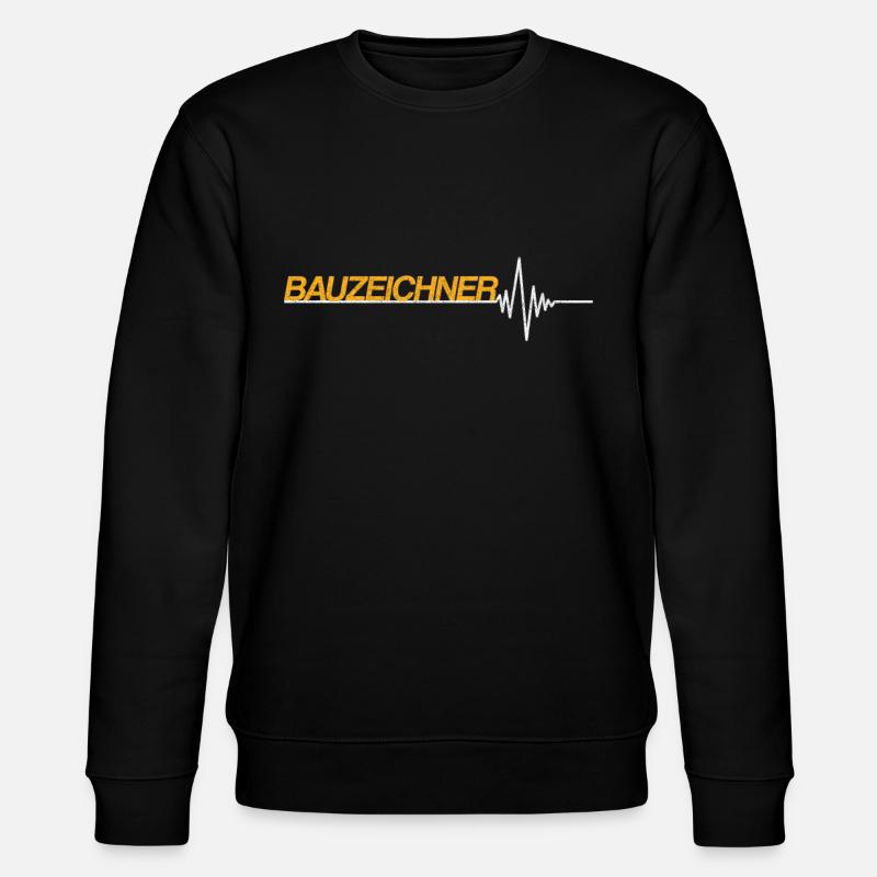 Bauzeichner - Stanley/Stella Unisex Bio-Sweatshirt CHANGER  - Schwarz