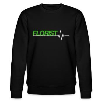 Florist - Stanley/Stella Unisex Bio-Sweatshirt CHANGER  - Schwarz - Vorne - Nik (191cm) & Marisol (170cm)