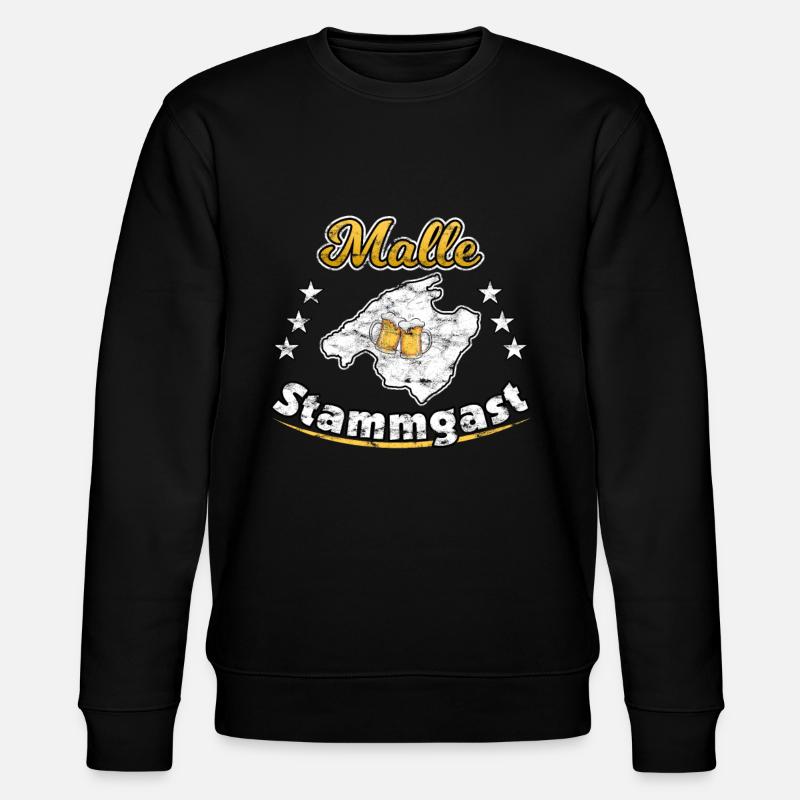 Malle Stammgast - Stanley/Stella Unisex Bio-Sweatshirt CHANGER  - Schwarz