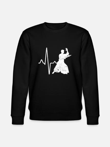 Aikido Heartbeat - Stanley/Stella CHANGER Unisex Organic Sweatshirt - black