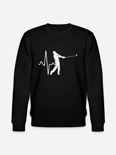 Golf Heartbeat - Stanley/Stella CHANGER Unisex Organic Sweatshirt - black