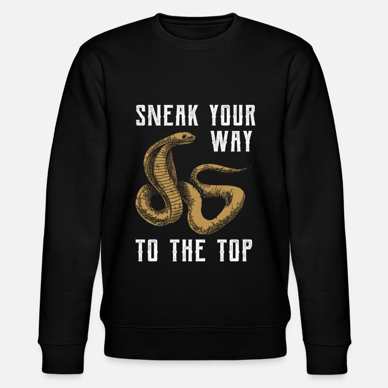 Snake Tshirt - Stanley/Stella CHANGER Unisex Organic Sweatshirt - black
