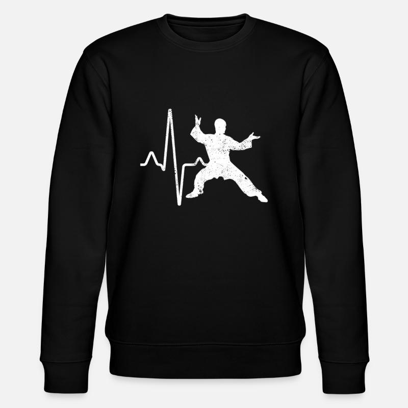Karate Heartbeat - Stanley/Stella CHANGER Unisex Organic Sweatshirt - black
