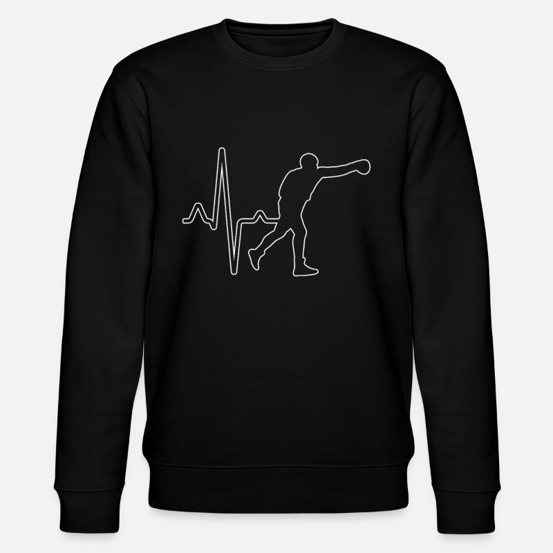 Boxen Herzschlag - Stanley/Stella Unisex Bio-Sweatshirt CHANGER  - Schwarz