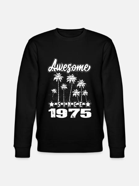 Awesome Since 1975 - Stanley/Stella CHANGER Unisex Organic Sweatshirt - black