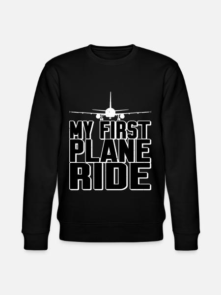 My First Plane Ride 40 - Stanley/Stella CHANGER Unisex Organic Sweatshirt - black