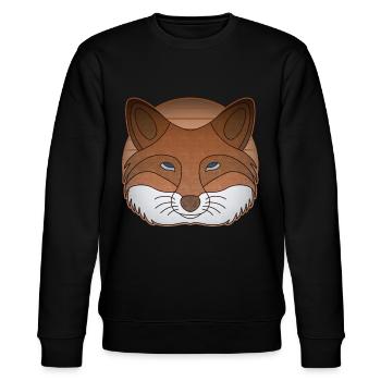 Motif animal de la forêt de renards - Sweat bio CHANGER Stanley/Stella Unisexe - noir - Devant - Nik (191cm) & Marisol (170cm)