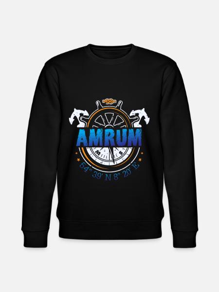 Amrum Nordsee Insel - Stanley/Stella Unisex Bio-Sweatshirt CHANGER - Schwarz