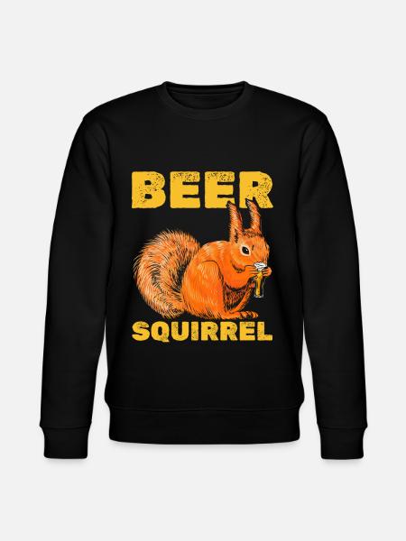 Funny squirrel, funny squirrel - Stanley/Stella CHANGER Unisex Organic Sweatshirt - black