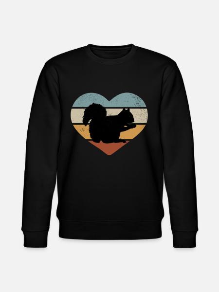 Squirrel lover, cute - Stanley/Stella CHANGER Unisex Organic Sweatshirt - black