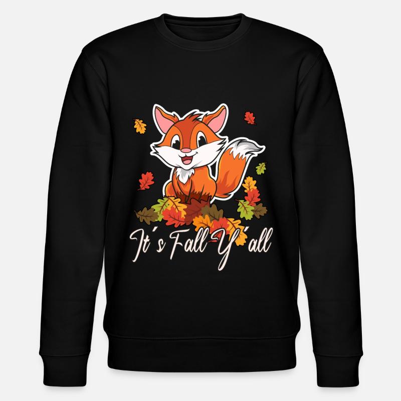 Liebe Fuchs Thanksgiving Herbst - Stanley/Stella Unisex Bio-Sweatshirt CHANGER  - Schwarz