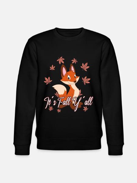 Dear Fox Thanksgiving Autumn - Stanley/Stella CHANGER Unisex Organic Sweatshirt - black