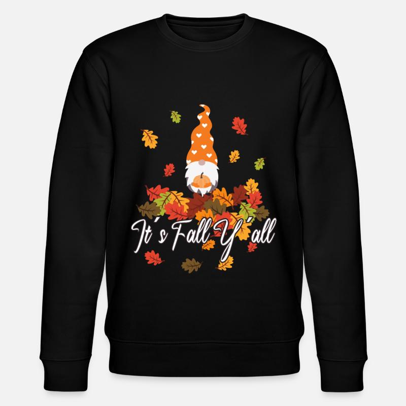 Elves Lovers Thanksgiving Fall - Stanley/Stella CHANGER Unisex Organic Sweatshirt - black