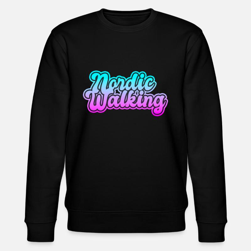 Nordic Walking - Stanley/Stella Unisex Bio-Sweatshirt CHANGER  - Schwarz
