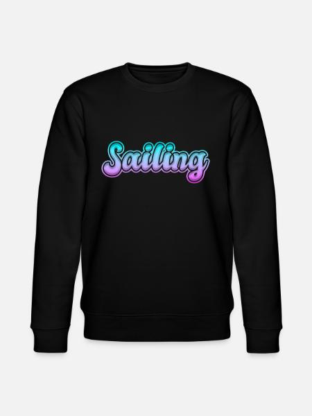 sailing sailing lettering - Stanley/Stella CHANGER Unisex Organic Sweatshirt - black
