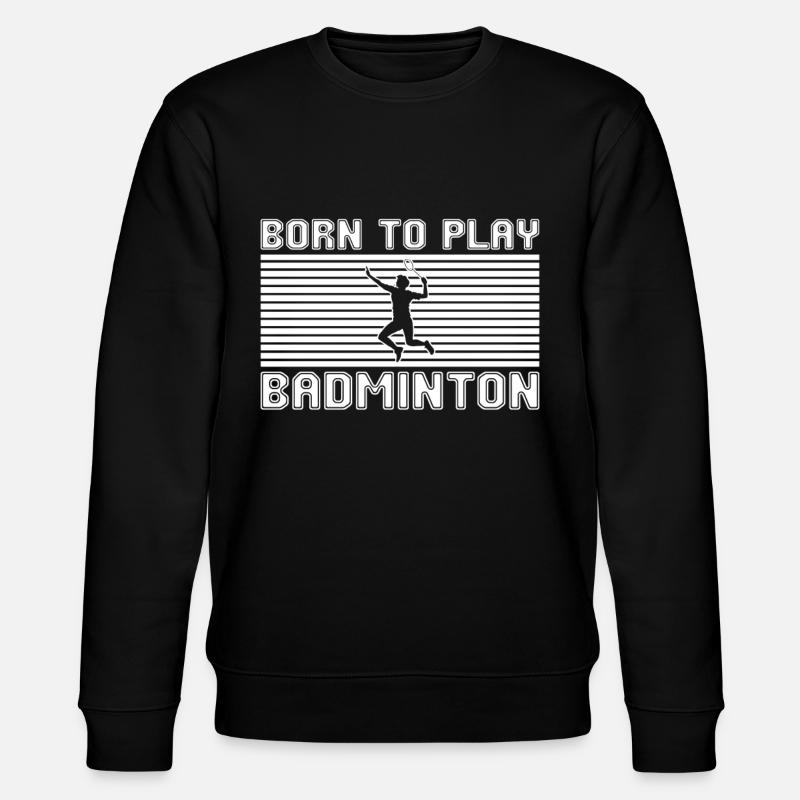 badminton - Sweat bio CHANGER Stanley/Stella Unisexe - noir