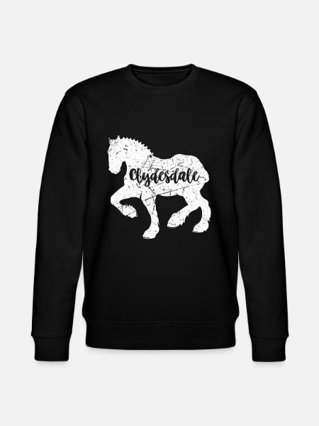 Clydesdale Shirt Clydesdale Rider - Stanley/Stella CHANGER Unisex Organic Sweatshirt - black