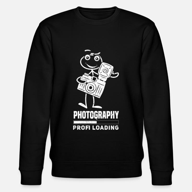 Fotografie Profi Loading Lustiger - Stanley/Stella Unisex Bio-Sweatshirt CHANGER  - Schwarz