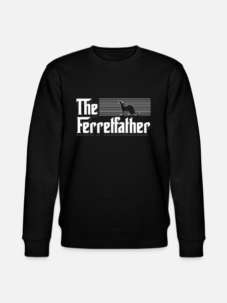 The Ferrelfather Ferret - Stanley/Stella CHANGER Unisex Organic Sweatshirt - black