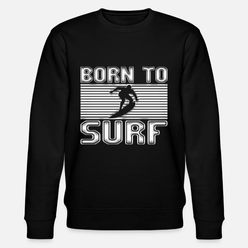 Surfen - Stanley/Stella Unisex Bio-Sweatshirt CHANGER  - Schwarz