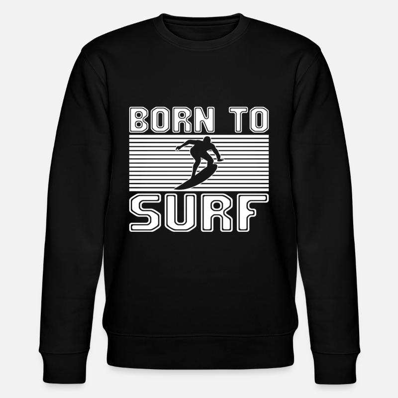 Surfen - Stanley/Stella Unisex Bio-Sweatshirt CHANGER  - Schwarz