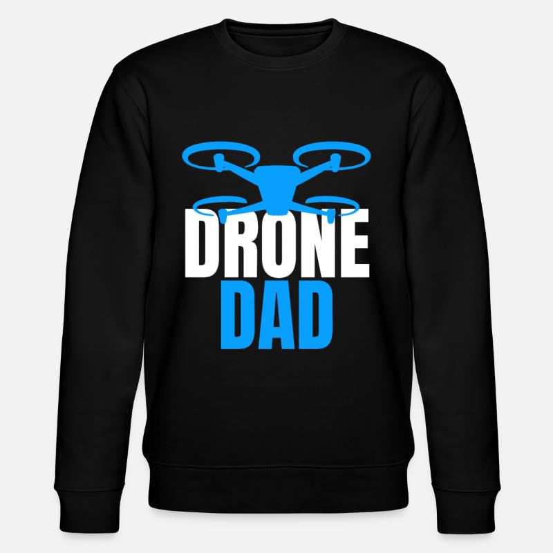 Drone Dad Drohnenpilot Drohnenoperator - Stanley/Stella Unisex Bio-Sweatshirt CHANGER  - Schwarz
