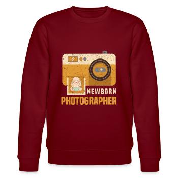 Photographe Amoureux Photographe Bébé Nouveau-né - Sweat bio CHANGER Stanley/Stella Unisexe - bordeaux - Devant - Nik (191cm) & Marisol (170cm)