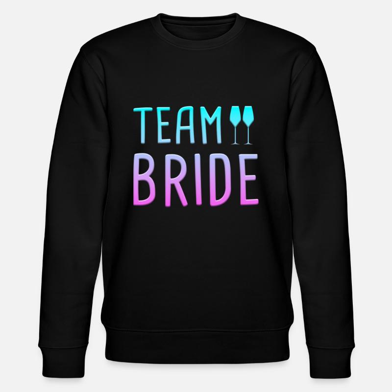 team bride - Stanley/Stella CHANGER Unisex Organic Sweatshirt - black