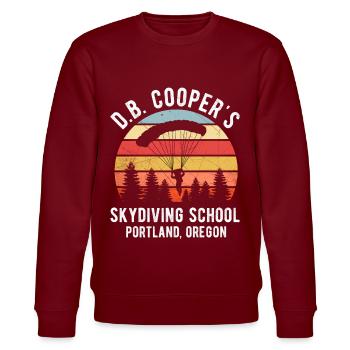 École de parachutisme DB Coopers, Portland, Oregon - Sweat bio CHANGER Stanley/Stella Unisexe - bordeaux - Devant - Nik (191cm) & Marisol (170cm)