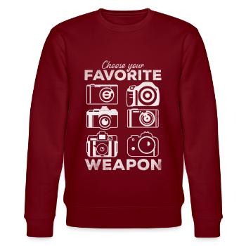 Fotografie Wählen Sie Ihren - Stanley/Stella Unisex Bio-Sweatshirt CHANGER  - Burgunderrot - Vorne - Nik (191cm) & Marisol (170cm)