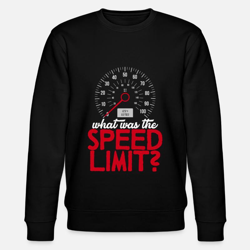 What Was The Speed Limit - Stanley/Stella CHANGER Unisex Organic Sweatshirt - black
