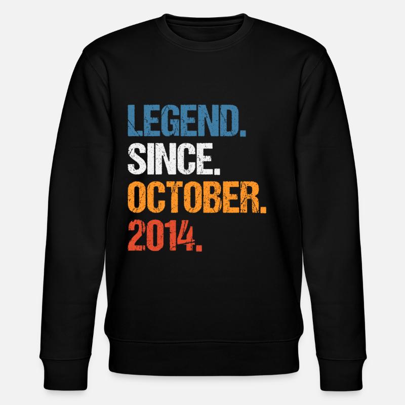 Légende depuis octobre 2014 Anniversaire - Sweat bio CHANGER Stanley/Stella Unisexe - noir