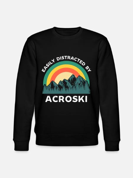 Easily distracted by Acroski - Stanley/Stella CHANGER Unisex Organic Sweatshirt - black