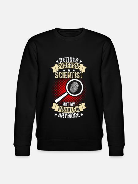 Retired Forensic Investigator - Stanley/Stella CHANGER Unisex Organic Sweatshirt - black