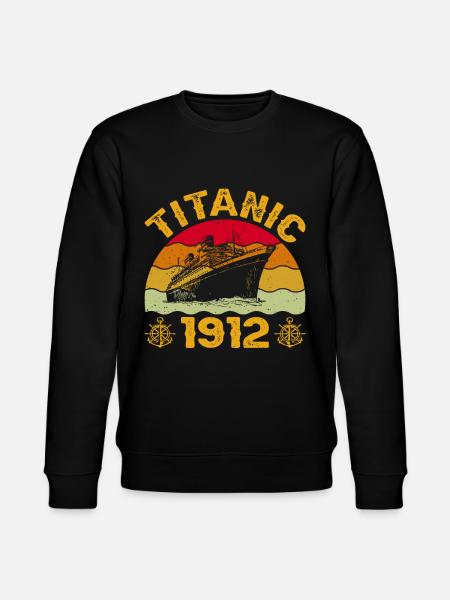 Titanic 1912 Cruise Ship - Stanley/Stella CHANGER Unisex Organic Sweatshirt - black