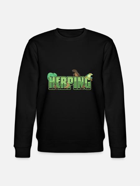 Herping Reptiles Amphibians Herpetologist - Stanley/Stella CHANGER Unisex Organic Sweatshirt - black