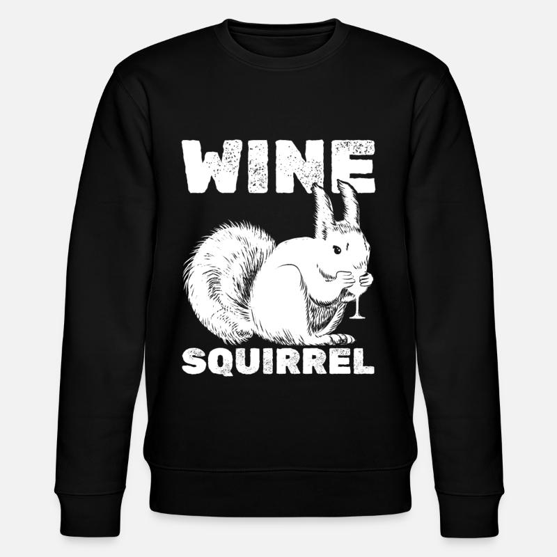 Écureuil Vin Écureuil - Sweat bio CHANGER Stanley/Stella Unisexe - noir