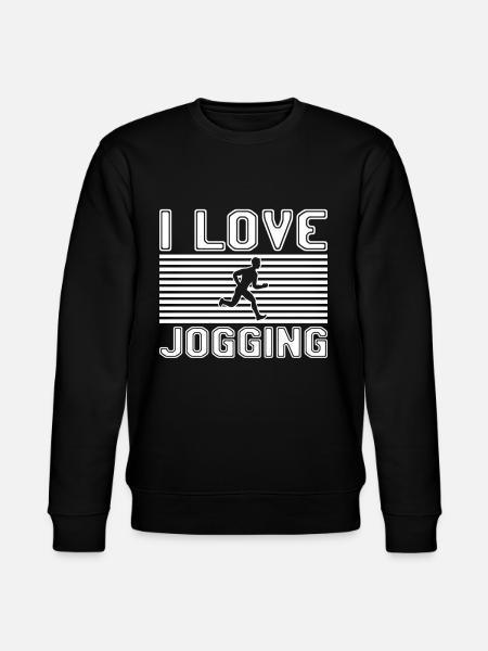 I love jogging - Stanley/Stella Unisex Bio-Sweatshirt CHANGER - Schwarz