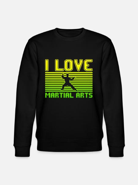 I love martial arts - Stanley/Stella CHANGER Unisex Organic Sweatshirt - black