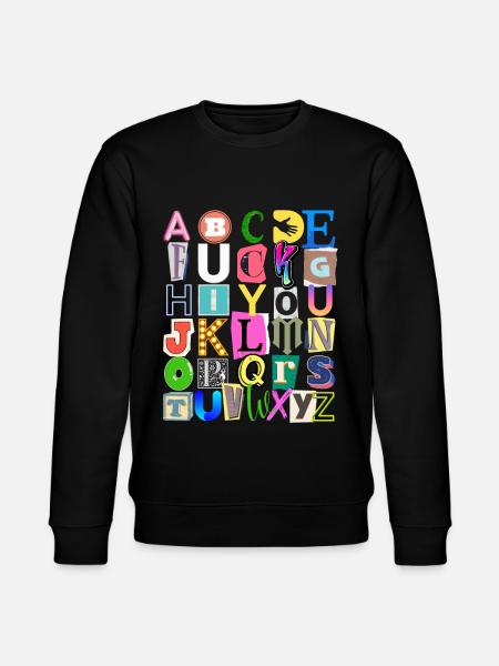 Alphabet et message caché - Sweat bio CHANGER Stanley/Stella Unisexe - noir