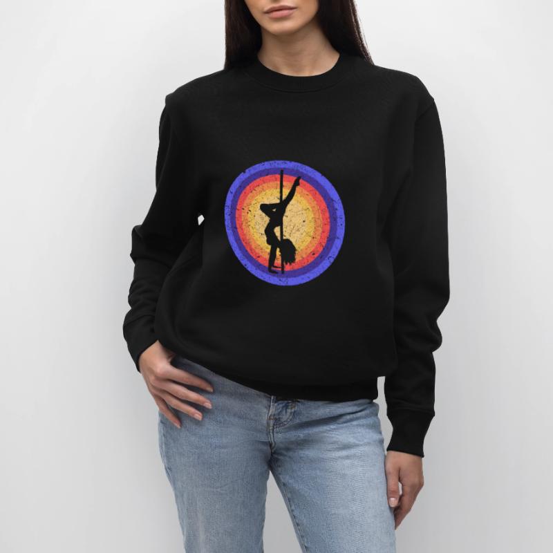 Pole Dancing Mädchen Silhouette Pole Dancer Pole Stanley/Stella Unisex Bio-Sweatshirt CHANGER 