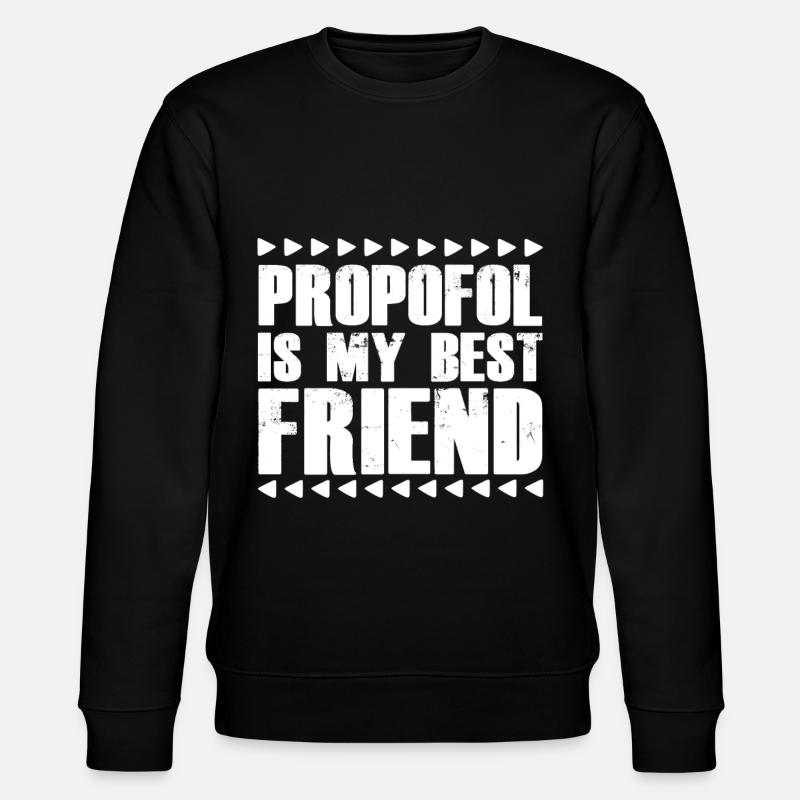 Propofol Anesthesiologist Anesthesia - Stanley/Stella CHANGER Unisex Organic Sweatshirt - black